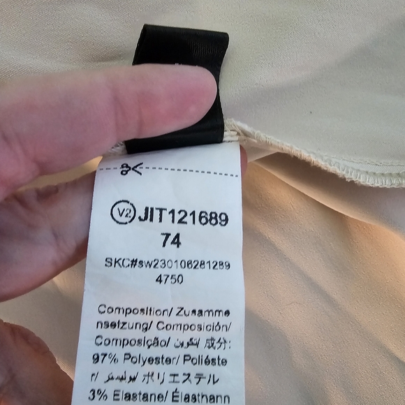 SHEIN Cream Corset Dress w/Angel Print Women's Size Sml - Picture 10 of 11